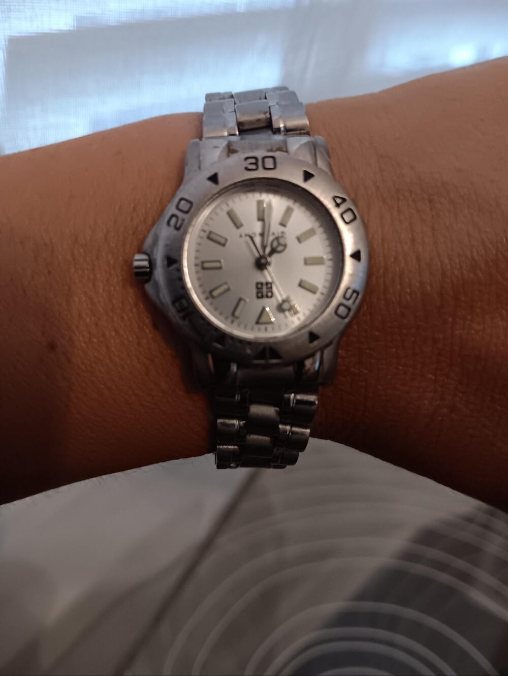 Givenchy Women's Silver Stainless Steel Bracelet Watch - Silver White Dial - Picture 7 of 8